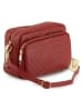 Anna Morellini Leren schoudertas "Colomba" rood - (B)22 x (H)15 x (D)10 cm