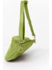 Anna Morellini Leder-Brustbeutel "Lorenza" in Grün - (B)36 x (H)22,5 x (T)12 cm
