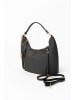 Anna Morellini Leder-Schultertasche in Schwarz - (B)43 x (H)39 x (T)10 cm