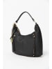 Anna Morellini Leder-Schultertasche in Schwarz - (B)43 x (H)39 x (T)10 cm