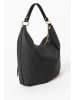 Anna Morellini Leder-Schultertasche in Schwarz - (B)43 x (H)39 x (T)10 cm