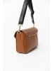 Anna Morellini Leren schoudertas "Stefanetta" cognackleurig - (B)24 x (H)16 x (D)6,5 cm
