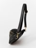 Anna Morellini Leder-Brustbeutel "Carola" in Schwarz - (B)32 x (H)16 x (T)9 cm