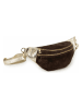 Anna Morellini Leder-Gürteltasche "Carola" in Braun/ Gold - (B)32 x (H)16 x (T)9,5 cm