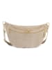 Anna Morellini Leren borstbuidel "Lolanda" beige - (B)36 x (H)22 x (D)12 cm