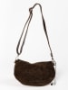 Anna Morellini Leren schoudertas "Filellia" donkerbruin- (B)25 x (H)14 x (D)1 cm