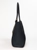 Anna Morellini Leder-Schultertasche "Magliana" in Schwarz - (B)38 x (H)30 x (T)2 cm