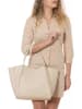 Anna Morellini Skórzany shopper bag "Magliana" w kolorze beżowym - 44 x 30 x 16 cm