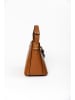 Anna Morellini Leren schoudertas "Adelma" lichtbruin - (B)25 x (H)20 x (D)14 cm