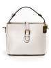 Anna Morellini Skórzana torebka "Adelma" w kolorze kremowym - 25 x 20 x 14 cm