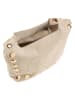 Anna Morellini Leder-Schultertasche "Lania" in Taupe - (B)25 x (H)22 x (T)9 cm