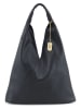 Anna Morellini Leder-Schultertasche "Chersilina" in Schwarz - (B)40 x (H)48 x (T)2 cm