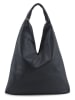 Anna Morellini Leren schoudertas "Chersilina" zwart - (B)40 x (H)48 x (D)2 cm