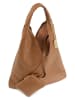 Anna Morellini Leder-Schultertasche "Chersilina" in Braun - (B)40 x (H)48 x (T)2 cm