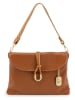 Anna Morellini Leren schoudertas "Gelita" cognackleurig - (B)32 x (H)22 x (D)5 cm