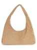 Anna Morellini Skórzana torebka "Lucrita" w kolorze beżowym - 42 x 49 x 18 cm