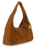 Anna Morellini Leder-Schultertasche "Lucrita" in Cognac - (B)42 x (H)49 x (T)18 cm