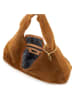 Anna Morellini Leder-Schultertasche "Lucrita" in Cognac - (B)42 x (H)49 x (T)18 cm