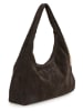 Anna Morellini Leder-Schultertasche "Lucrita" in Dunkelbraun - (B)42 x (H)49 x (T)18 cm