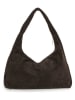 Anna Morellini Skórzana torebka "Lucrita" w kolorze ciemnobrązowym - 42 x 49 x 18 cm