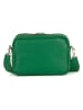 Anna Morellini Leren schoudertas "Erminia" groen - (B)22 x (H)17 x (D)9 cm