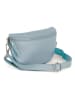 Anna Morellini Leder-Gürteltasche "Agnese" in Hellblau - (B)23 x (H)15 x (T)1 cm