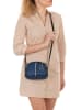 Anna Morellini Leder-Umhängetasche "Desideria " in Dunkelblau - (B)22 x (H)15 x (T)6 cm