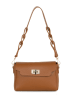 Anna Morellini Skórzana torebka "Veneranda" w kolorze karmelowym - 24 x 17 x 7 cm