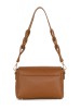 Anna Morellini Leder-Schultertasche "Veneranda" in Camel - (B)24 x (H)17 x (T)7 cm