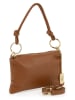 Anna Morellini Leder-Henkeltasche "Erenza" in Hellbraun - (B)25,5 x (H)16 x (T)2 cm