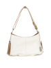 Anna Morellini Leder-Schultertasche "Mia" in Creme - (B)30 x (H)20 x (T)8 cm