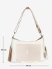 Anna Morellini Skórzana torebka "Mia" w kolorze kremowym - 30 x 20 x 8 cm