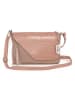 Anna Morellini Leder-Umhängetasche "Lola" in Altrosa - (B)24 x (H)18 x (T)6 cm