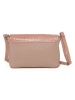 Anna Morellini Leren schoudertas "Lola" oudroze - (B)24 x (H)18 x (D)6 cm