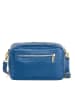 Anna Morellini Leren schoudertas "Pippa" blauw - (B)25 x (H)16 x (D)6 cm