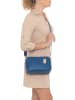 Anna Morellini Leren schoudertas "Pippa" blauw - (B)25 x (H)16 x (D)6 cm
