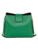 Anna Morellini Leder-Umhängetasche in Grün - (B)22 x (H)19 x (T)10 cm