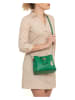 Anna Morellini Leder-Umhängetasche in Grün - (B)22 x (H)19 x (T)10 cm