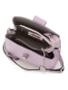 Anna Morellini Leder-Umhängetasche "Elianna" in Lila - (B)22 x (H)19 x (T)10 cm