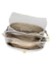 Anna Morellini Leder-Umhängetasche "Matalia" in Grau - (B)22 x (H)17 x (T)9 cm