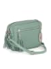 Anna Morellini Leder-Umhängetasche "Micola" in Mint - (B)20 x (H)16 x (T)8 cm