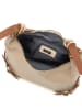 Anna Morellini Leder-Schultertasche "Marinella" in Beige - (B)31 x (H)22 x (T)10 cm