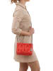 Anna Morellini Leder-Umhängetasche  in Rot - (B)20 x (H)14 x (T)9 cm