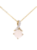 Revoni Gouden ketting met diamanten hanger - (L)46 cm