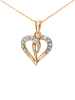 Revoni Gouden ketting met diamanthanger - (L)45 cm