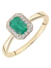Revoni Gold-Ring mit Diamanten und Edelstein