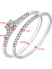 Revoni 2-delige set: witgouden ringen met diamanten
