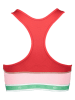 Lacoste Sport-BH in Rot/ Rosa/ Grün - Medium