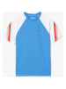 Lacoste Trainingsshirt in Hellblau/ Weiß