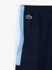 Lacoste Spodnie sportowe w kolorze granatowo-błękitno-białym